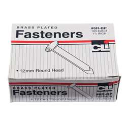 Brass Paper Fasteners 1 1/2 100/Box By Charles Leonard