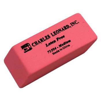 Synthetic Wedge Erasers Medium, 24/Bx By Charles Leonard