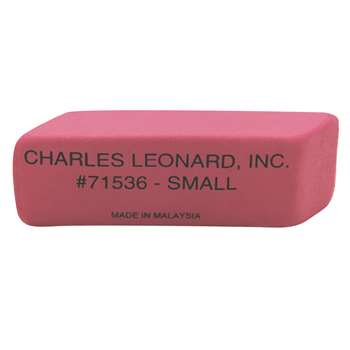 Pink Economy Wedge Erasers Small 36/Bx By Charles Leonard