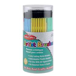 Brushes Artist Plastic Asst Clrs (144 Count), CHL73344