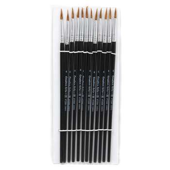 Brushes Water Color Pointed #4 9/16 Camel Hair 12 , CHL73504