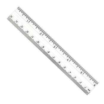 Shop Clear Plastic 6In Ruler" / Metric - Chl80610 By Charles Leonard