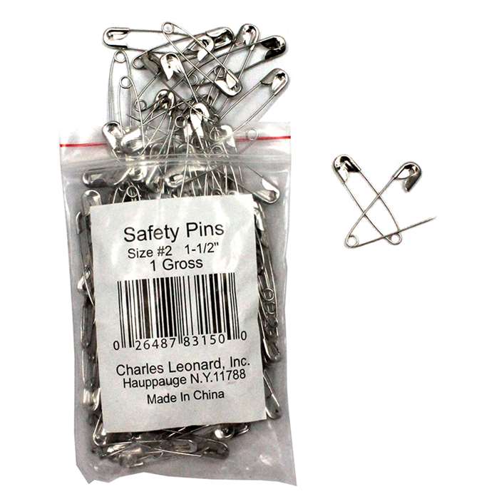 Safety Pins 1 1/2" By Charles Leonard
