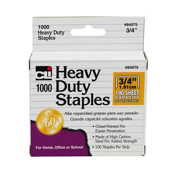 Extra Heavy Duty Staples 3/4, CHL84075