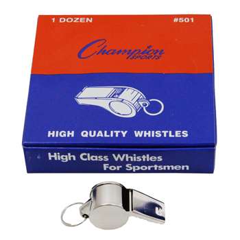 Metal Whistle Set Of 12 By Champion Sports