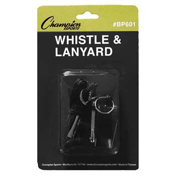 Plastic Whistle And Lanyard Set By Champion Sports