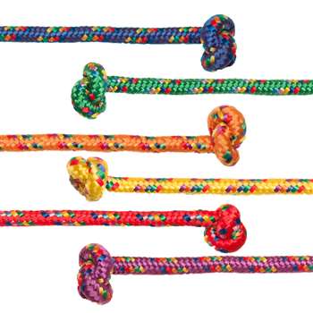 8Ft Asst Braided Nylon 6/Set Jump Ropes, CHSCR8SET