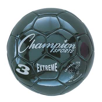 Soccer Ball Size3 Composite Black, CHSEX3BK