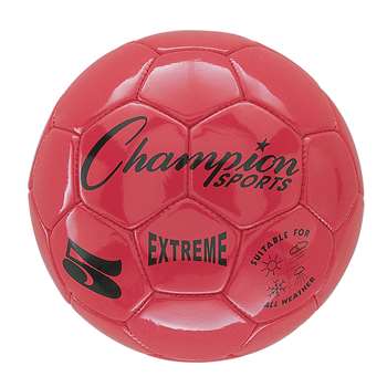 Soccer Ball Size 5 Composite Red, CHSEX5RD