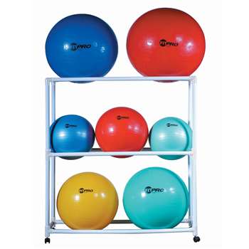 Ball Storage Cart Abs Mobile Holds 9 Fitness, CHSFPR1