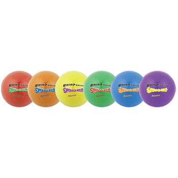 Soccer Ball Set/6 Rhino Skin 8 &quot; Super Squeeze As, CHSSQSBSET