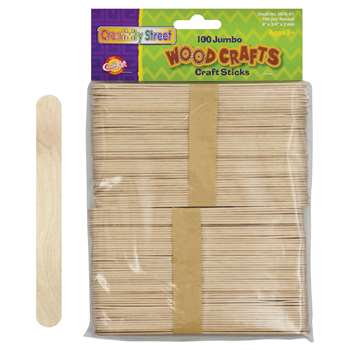 Jumbo Craft Sticks 6 X 3/4 100/Pk Natural By Chenille Kraft