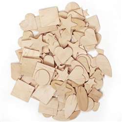 Wooden Shapes 1000 Pieces By Chenille Kraft