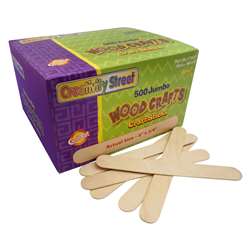 Jumbo Craft Sticks 500 Pieces Natrl By Chenille Kraft