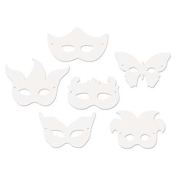 Die Cut Mardi Gras Masks 24Pk By Chenille Kraft
