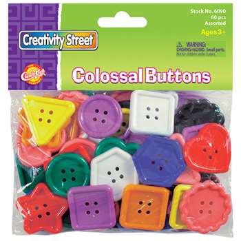 Colossal Buttons 60 Pcs By Chenille Kraft