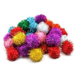 Glitter Pom Pons Bag Of 40 1 By Chenille Kraft