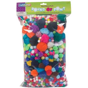 Pom Pons Assorted 1 Lb. Bag By Chenille Kraft