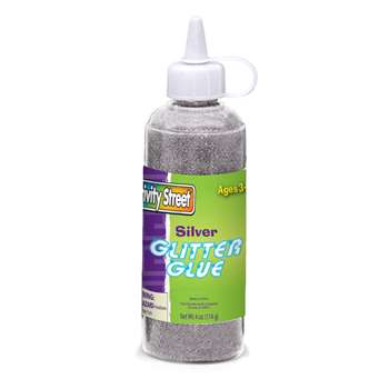 Glitter Glue Silver 4 Oz By Chenille Kraft