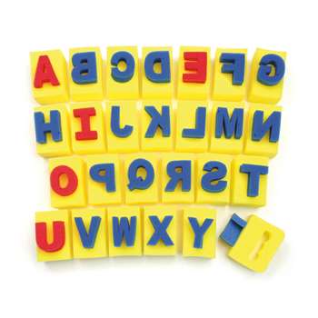 Paint Handle Sponges Capital Letters 26 Designs By Chenille Kraft