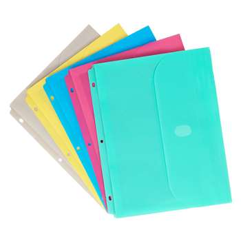 Binder Pocket W/ Velcro Closure Assorted Colors By C-Line