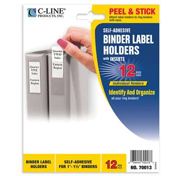 Binder Labels 3/4X2 1/2&quot; Self Adhesive For 1 1/2I, CLI70013