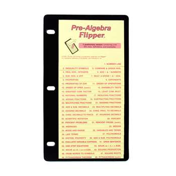 Pre-Algebra Flip Up Study Guide By Christopher Lee