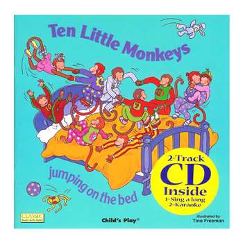 Ten Little Monkeys 8X8 Book With Cd By Childs Play Books