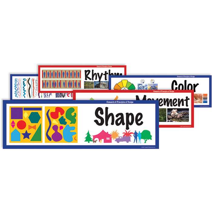 Elements Of Art Display Cards By Crystal Productions