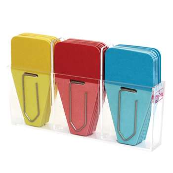 Solid Clip Tabs 24Pk Red Blue Yellow, CRT108