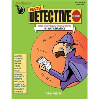 Math Detective Beginning Gr 3-4 By Critical Thinking Press