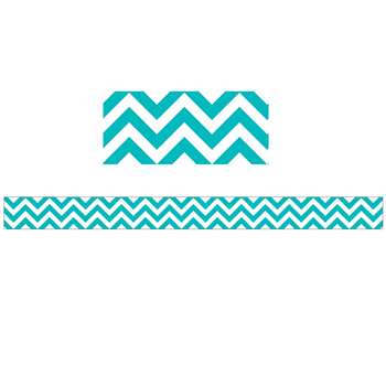 Turquoise Chevron Border By Creative Teaching Press