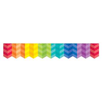 Painted Palette Multi Herringbone Border, CTP0187