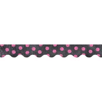 Dots On Chalkboard Pink Borders, CTP0220