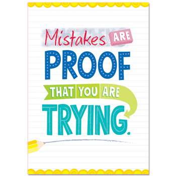 Mistakes Are Proof Inspire U Poster, CTP0315