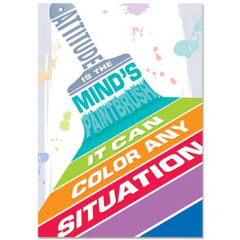 Attitude Is The Minds Paintbrush Inspire U Poster, CTP0316