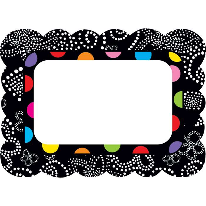 Festive Dots Name Tags By Creative Teaching Press