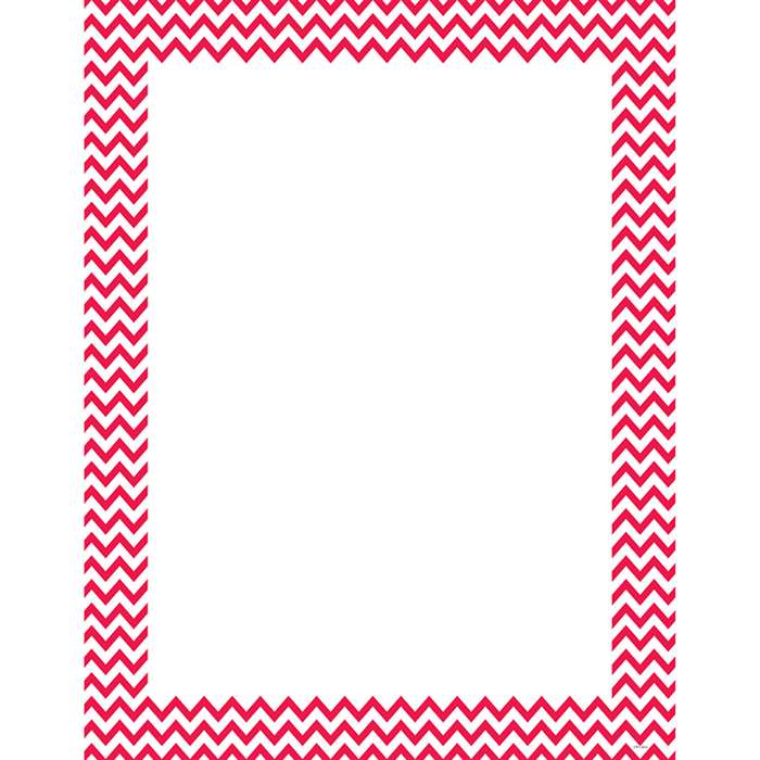 Poppy Red Chevron Chart, CTP0966