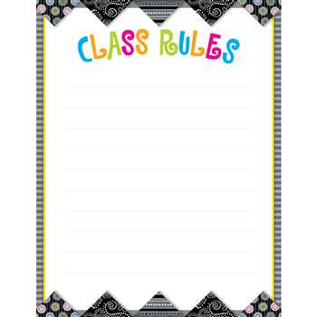 Bw Collection Rules Chart By Creative Teaching Press