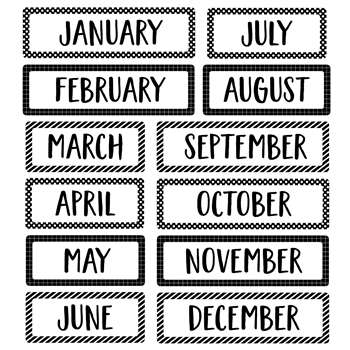 Months Of The Year Mini Bulletin Board St Core Dec, CTP10255