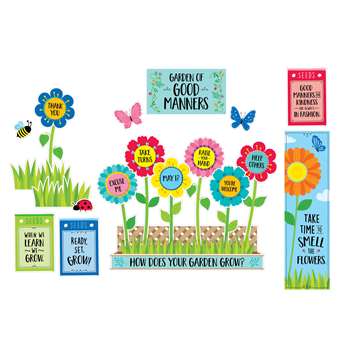 Garden Of Good Manners Mini Bulletin Board St, CTP10447