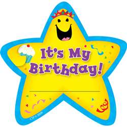 Star Badges Its My Birthday 36/Pk By Creative Teaching Press