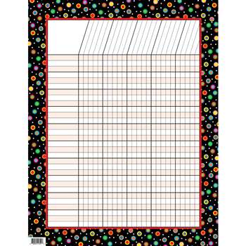 Dots On Black Incentive Chart By Creative Teaching Press