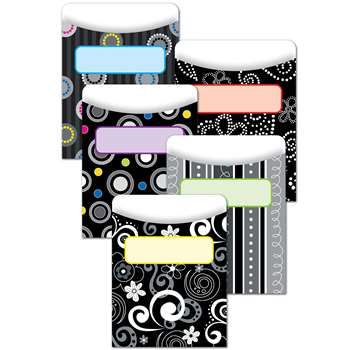 Black And White Collection Library Pockets By Creative Teaching Press