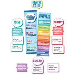 Math Talk Mini Bulletin Board St Gr 3 & Up, CTP1756