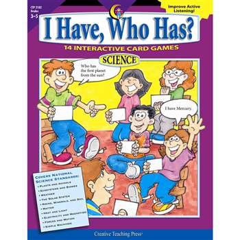 I Have Who Has Science Gr 3-5 By Creative Teaching Press