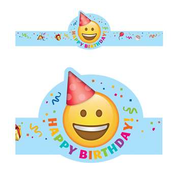 Emoji Fun Happy Birthday Crowns, CTP2565