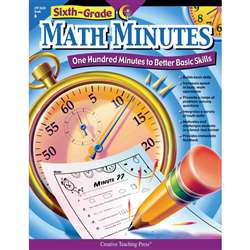 Sixth-Grade Math Minutes By Creative Teaching Press