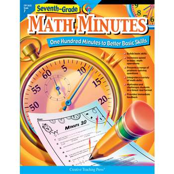 Seventh-Grade Math Minutes By Creative Teaching Press