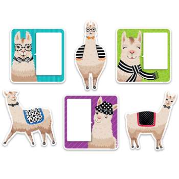 6&quot; Bold Bright Llamas Cutouts Designer, CTP3377